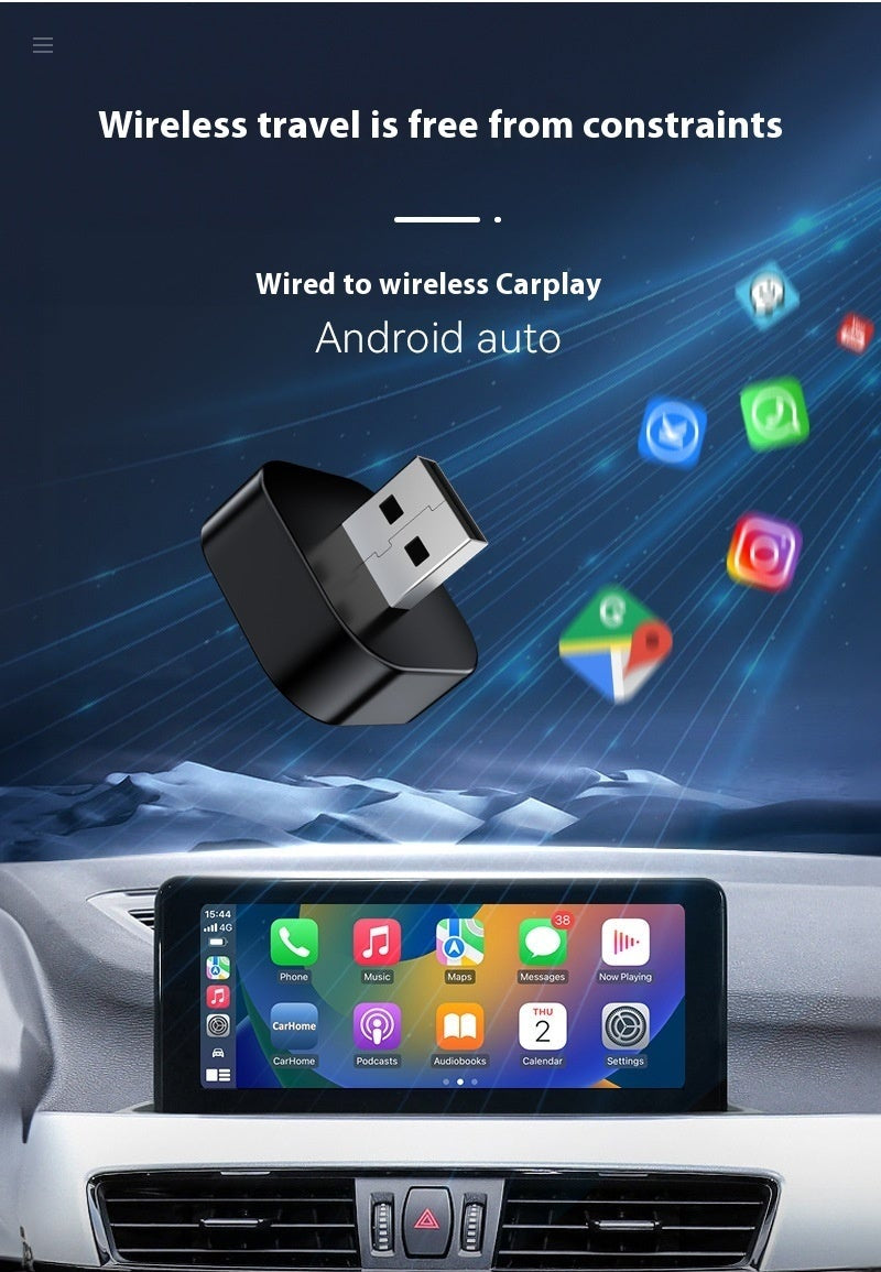 Wireless Carplay Module Android Auto Vehicle Interconnection Box 2in1 Smart Carplay Box